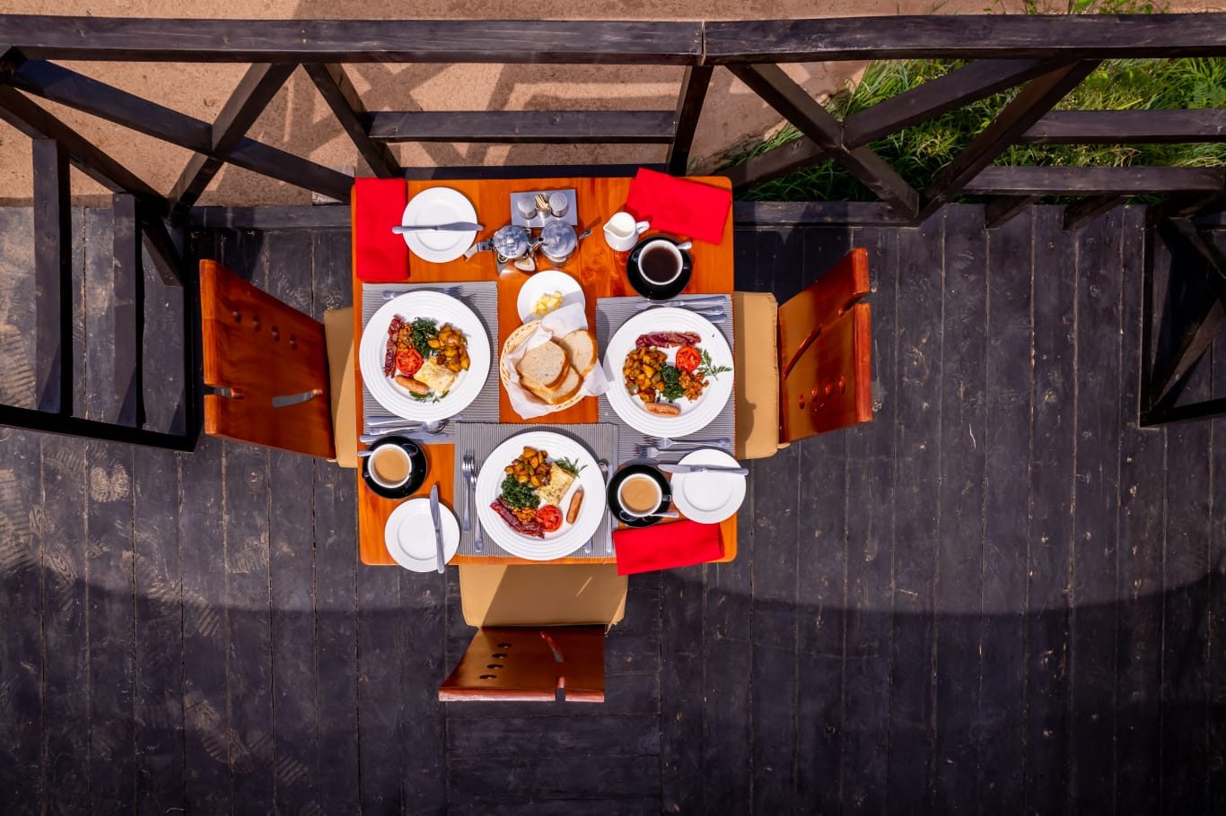 Bush dining spread